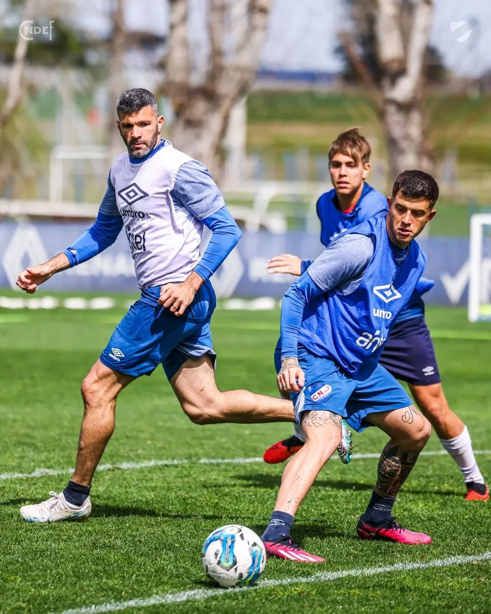 La práctica de Nacional de este martes