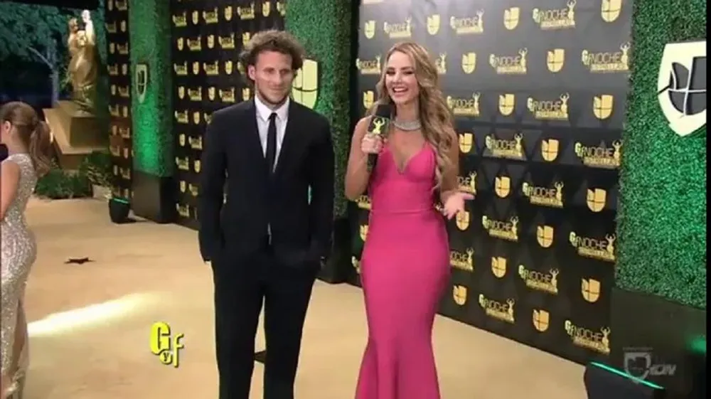 Forlán en la alfombra roja