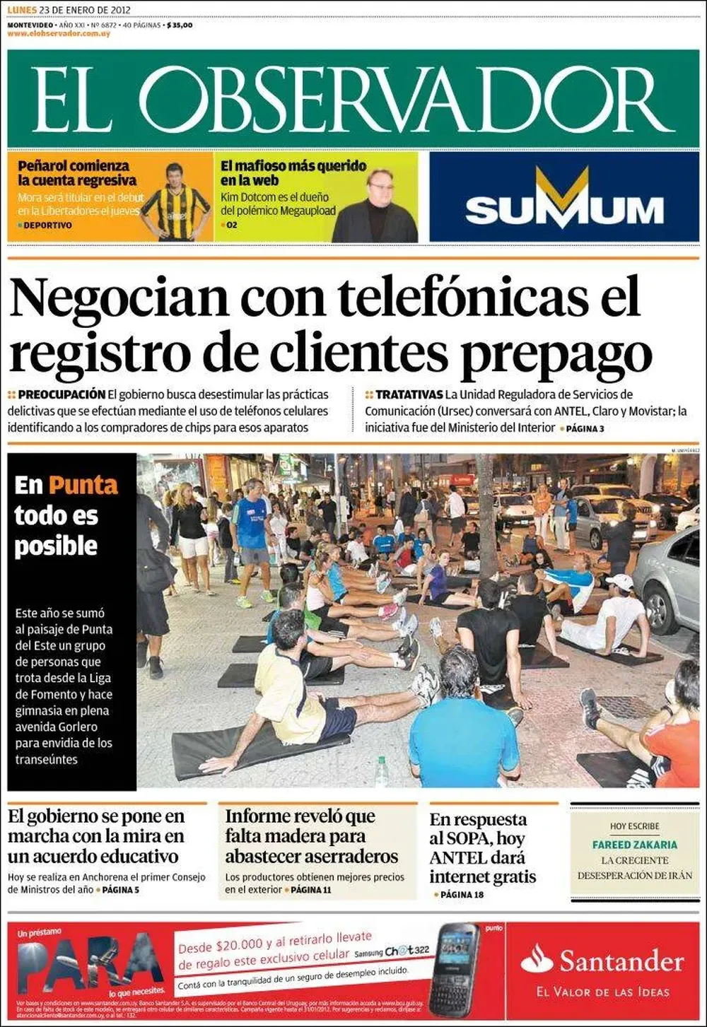 El Observador, Uruguay.