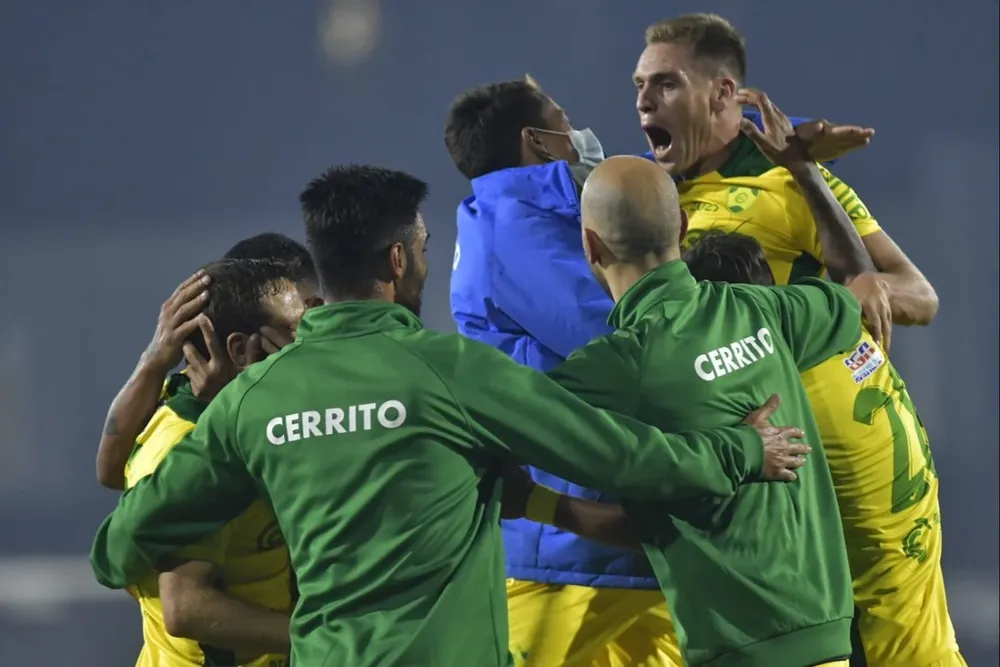 Matías Ferreira en el festejo