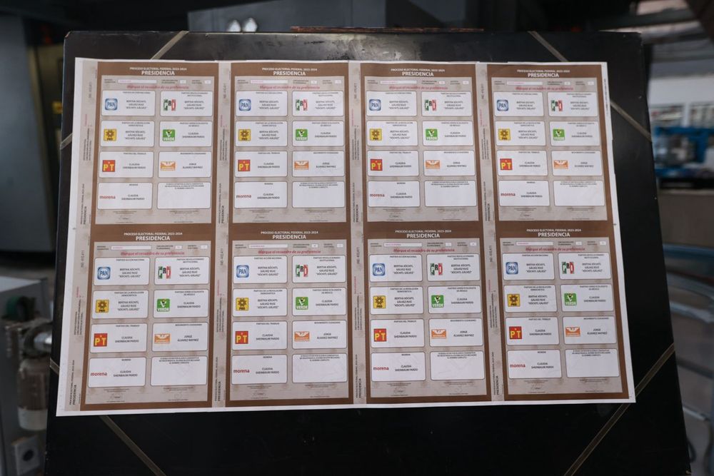 Las bolestas para las elecciones en México cuentan con diferentes elementos de seguridad.