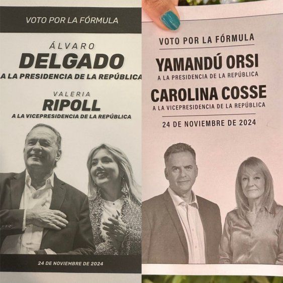 Las papeletas que competirán en el balotaje del próximo 24 de noviembre