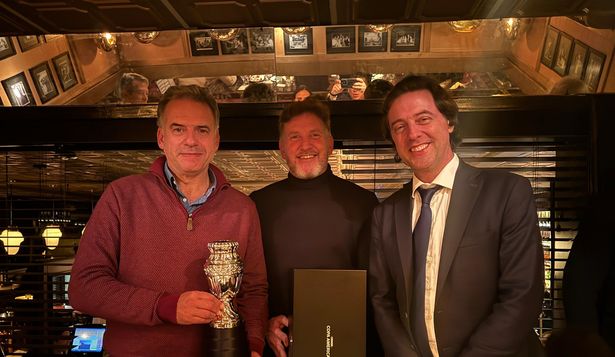 Yamandú Orsi, Alejandro Domínguez e Ignacio Alonso