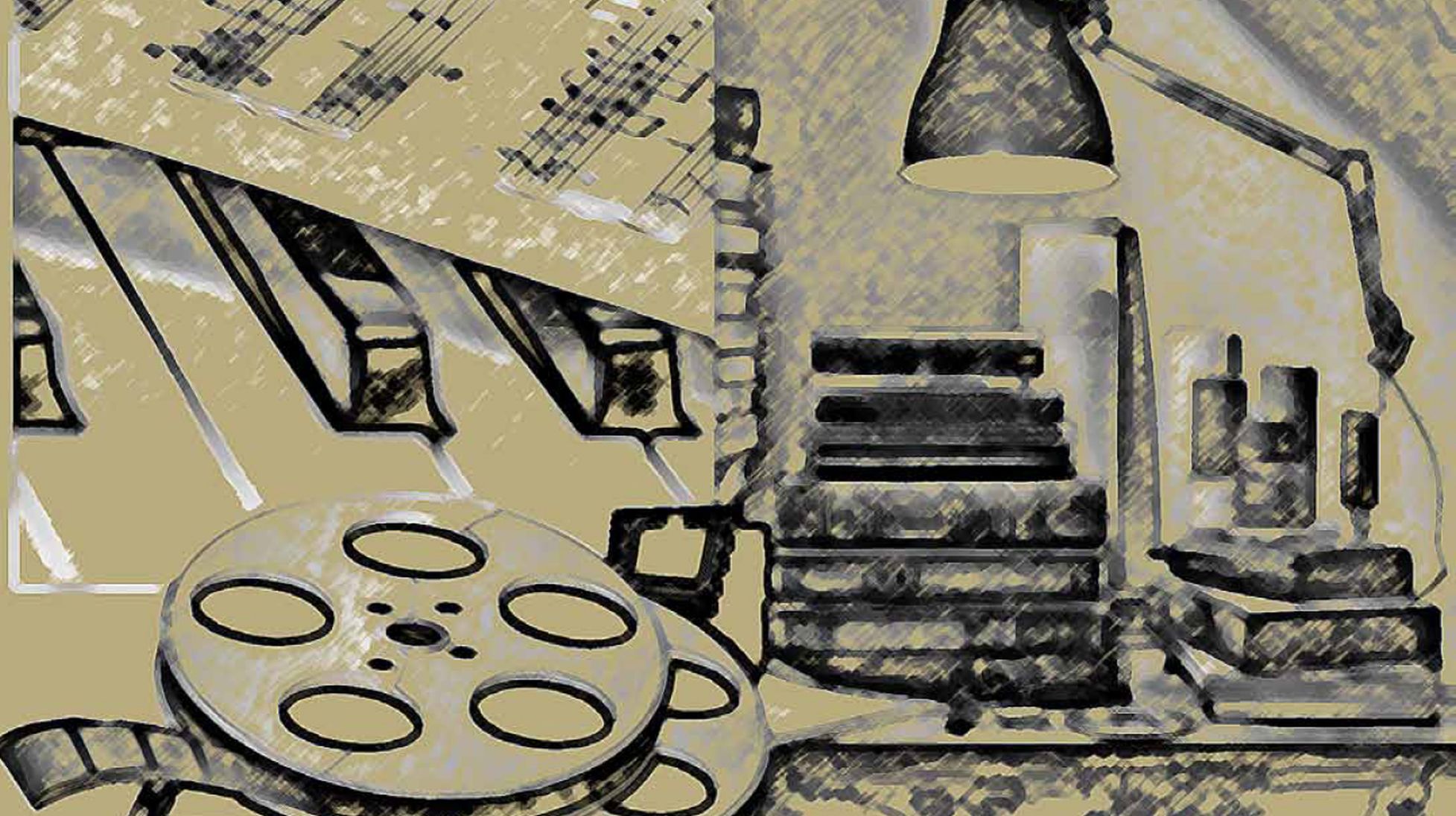 libros, music sepia.jpg