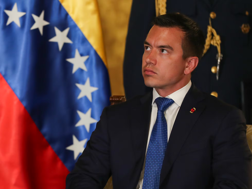 Presidente de Ecuador Daniel Noboa