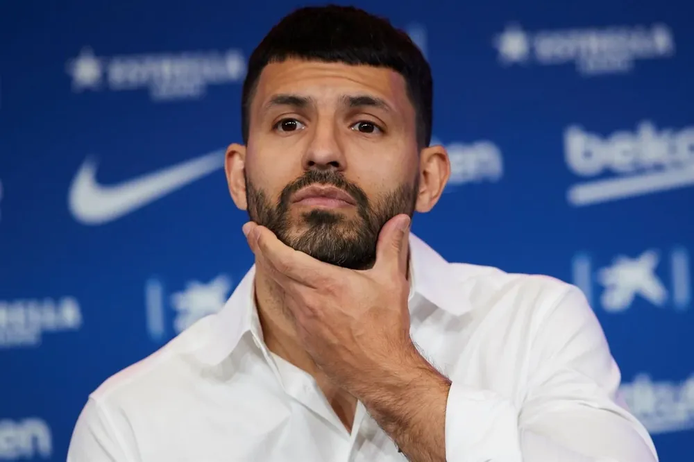 Sergio Agüero presentado en Barcelona