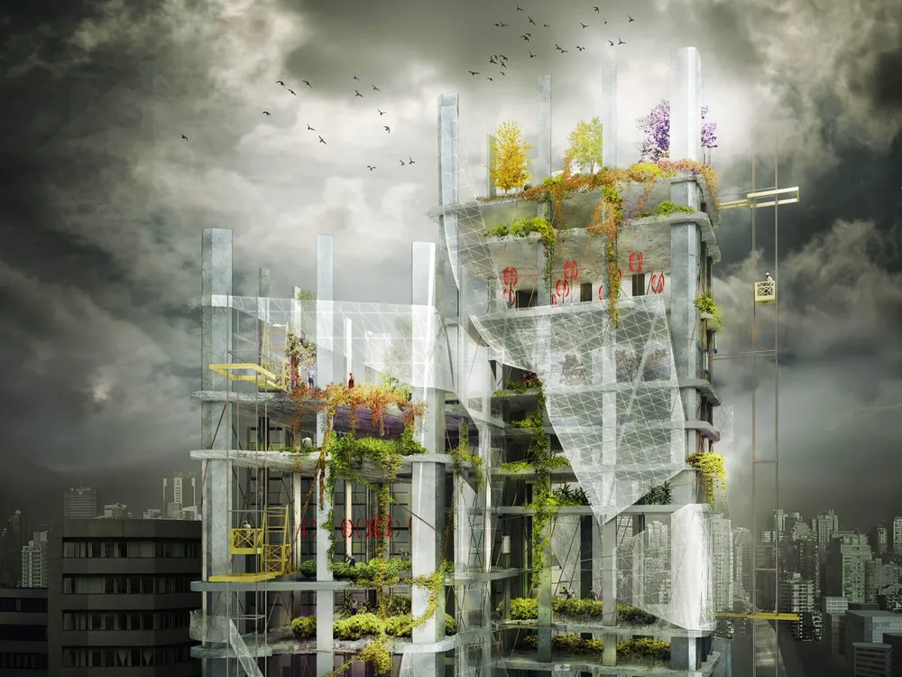 La propuesta consiste en reutilizar dos rascacielos en Seúl para que sean una granja vertical y un jardín botánico