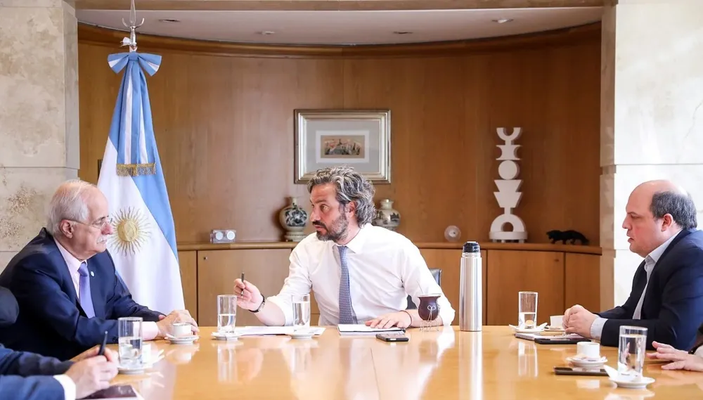 Jorge Taiana, Santiago Cafiero y Pablo Cierani