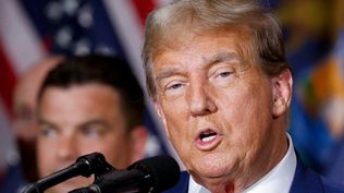 El expresidente de los Estados Unidos Donald Trump