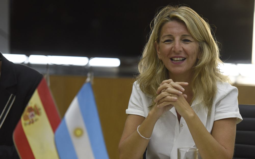 La vicepresidenta del Gobierno español, Yolanda Díaz
