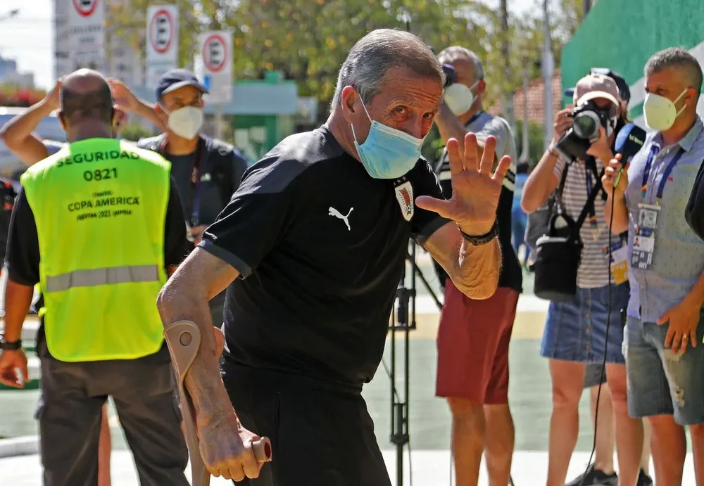 Oscar Tabárez, técnico de Uruguay
