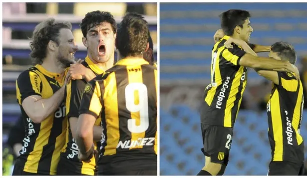 Forlán y Aguiar por un lado, Rossi y Valverde por otro