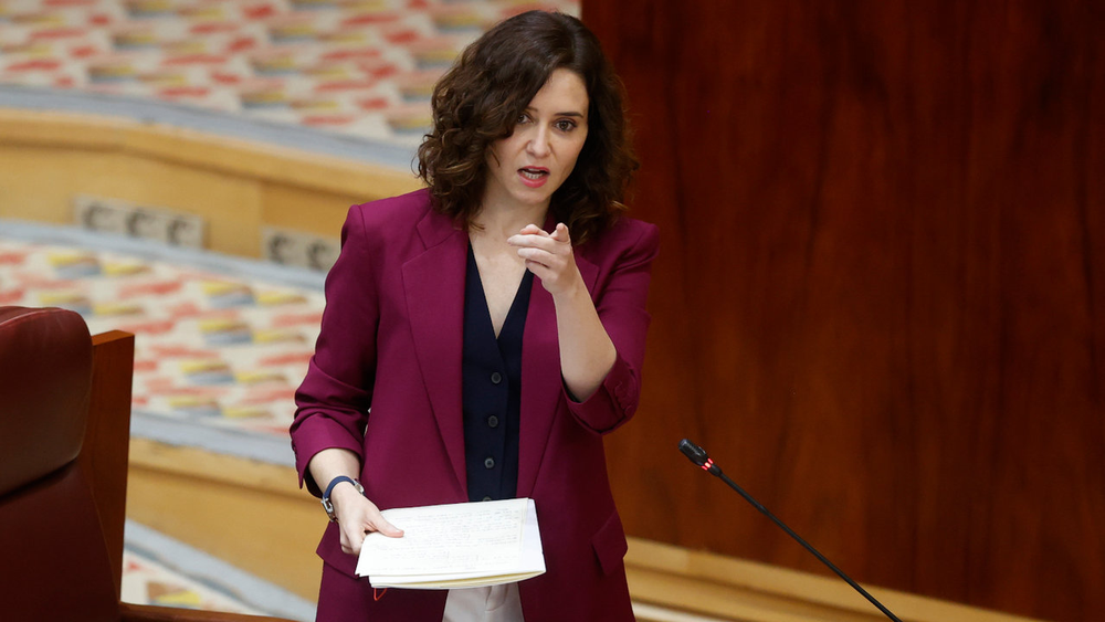 La presidenta de la Comunidad de Madrid, Isabel Díaz Ayuso