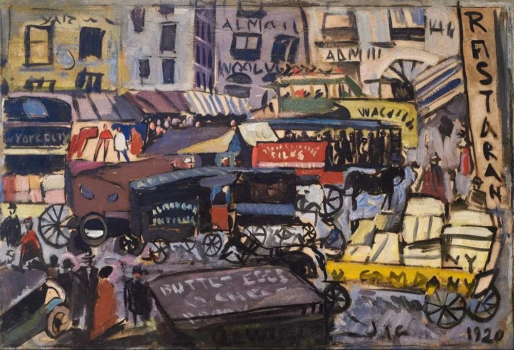 Puerto de Nueva York, obra de Joaquín Torres García