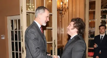 El rey de España Felipe VI se reúne con Javier Milei, presidente electo de Argentina (Casa Real)