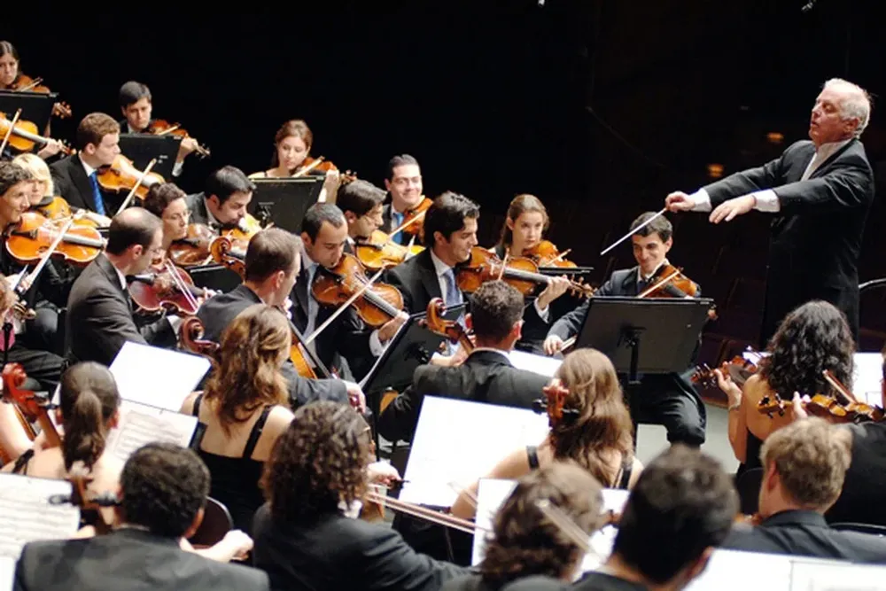 Daniel Barenboim, padre de Michael y fundador de la orquesta.