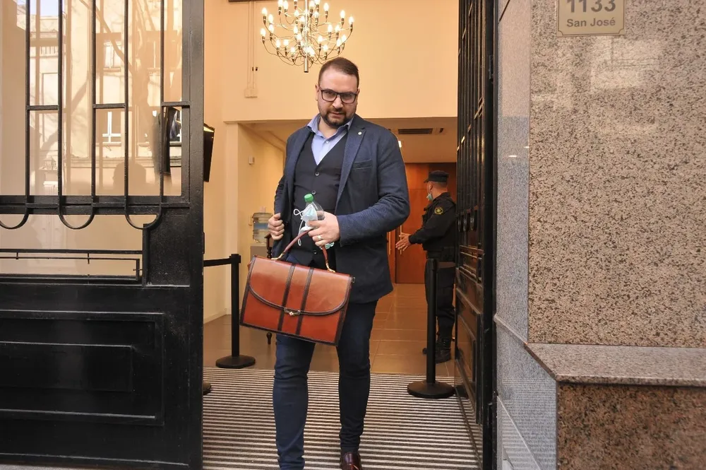 El abogado Martín Frustaci, a la salida de una audiencia de Operación Océano