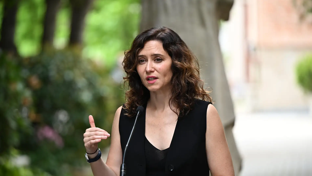 La presidenta de la Comunidad de Madrid, Isabel Díaz Ayuso