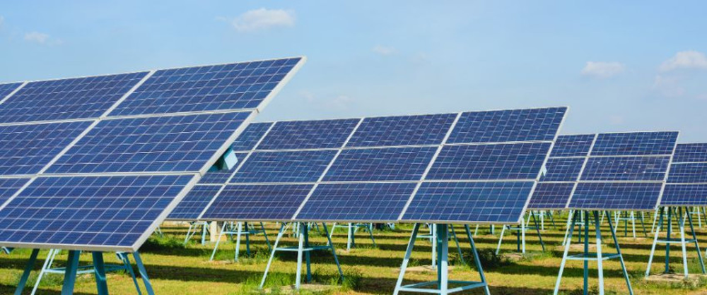 Planta solar fotovoltaica.