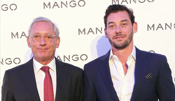 El fallecido creador de Mango, Isak Andic, con su hijo Jonathan, actual vicepresidente del consejo.