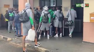 Los jugadores antes de viajar