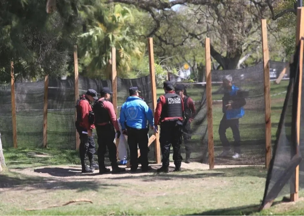 Peritos en el lugar del hallazgo