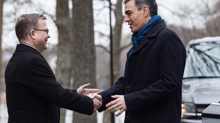 El primer ministro&nbsp; finlandés, Petteri Orpo y el presidente del Gobierno español, Pedro Sánchez.