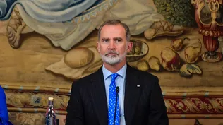 El rey Felipe VI, durante la inauguración este lunes la Conferencia de Presidentes de Parlamentos Europeos.