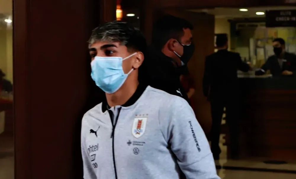 Torres en la previa del partido ante Venezuela