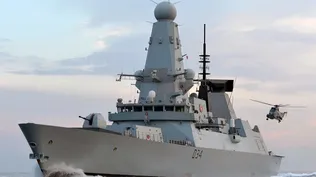 El HMS Diamond es un destructor tipo 45, botado en 2007 y puesto en servicio en 2011 por la Real Armada Británica.