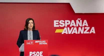 La portavoz del PSOE, Esther Peña.