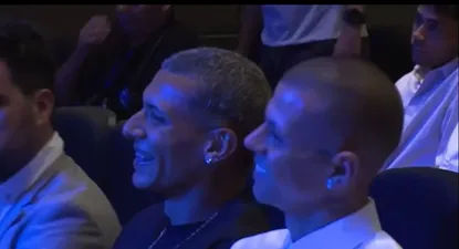 La amistad de Franco Fagúndez y Leo Coelho y las sonrisas en la gala de la AUF