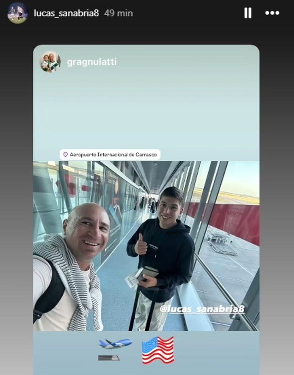 Lucas Sanabria rumbo a Los Ángeles
