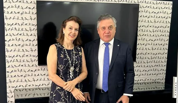 Los ministros de Relaciones Exteriores de Argentina y Uruguay, Diana Mondino y Omar Paganini