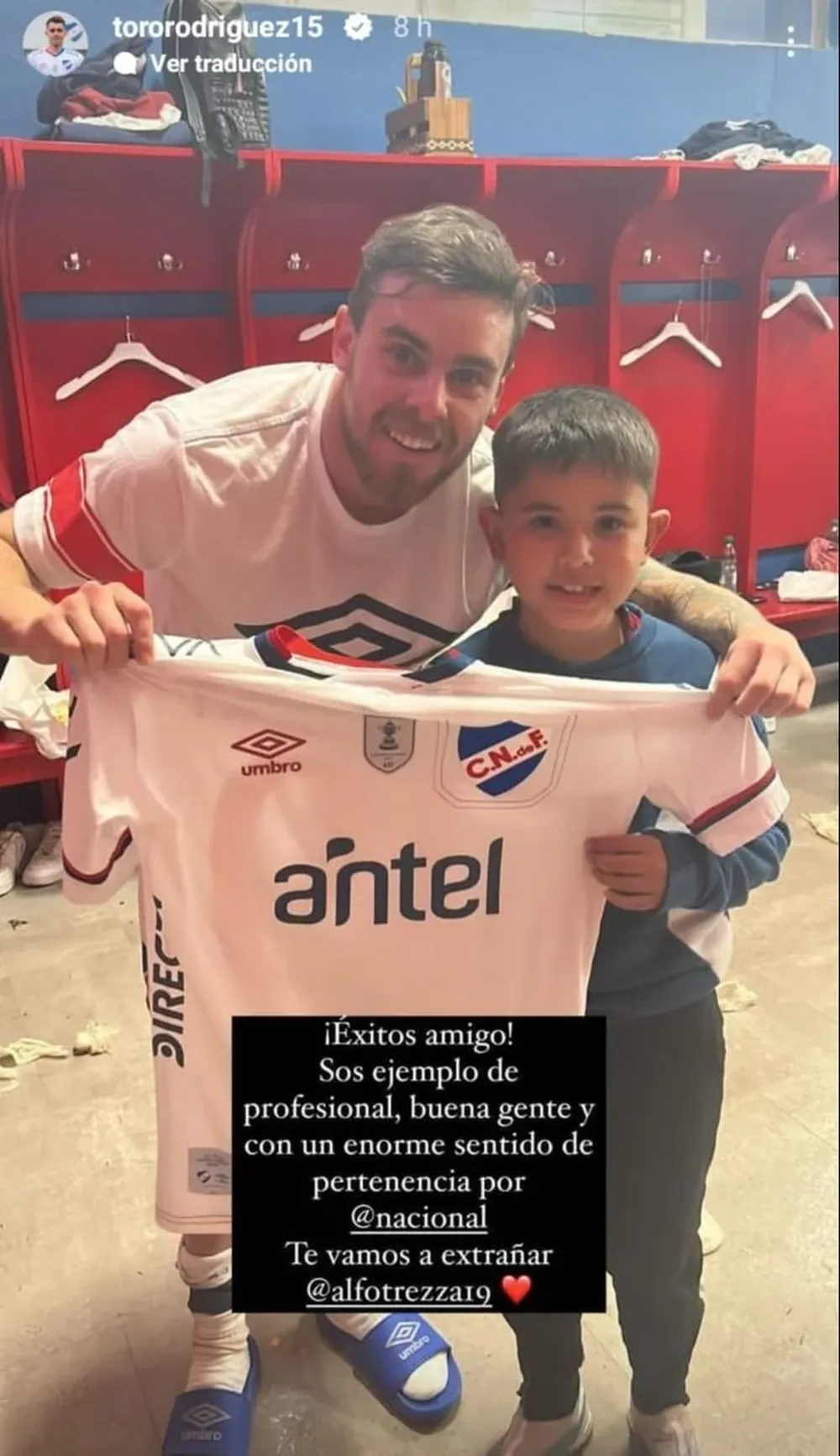 El mensaje para Alfonso Trezza del Torito Rodríguez