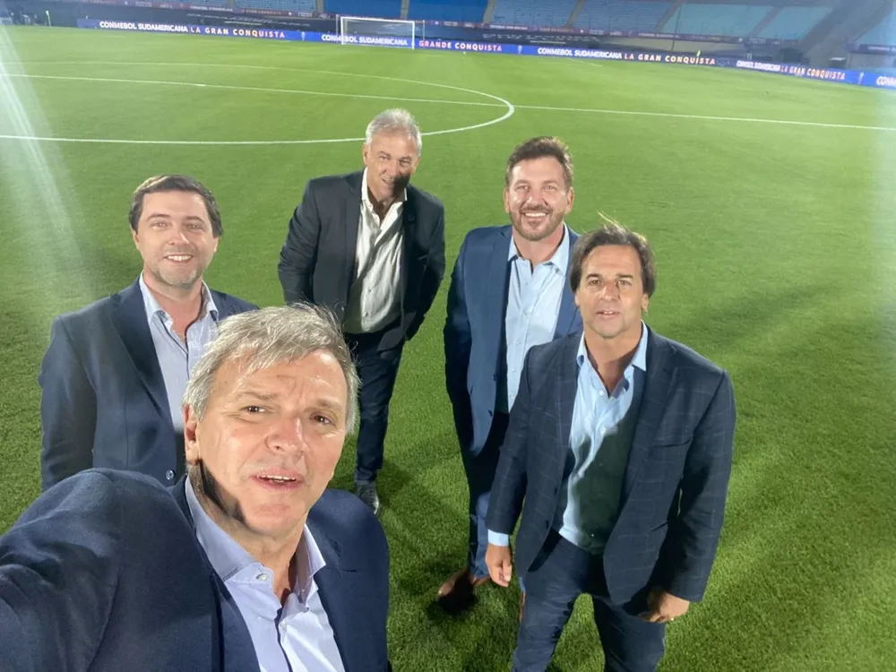 Sebastián Bauzá, Ignacio Alonso, Alejandro Domínguez y Luis Lacalle Pou