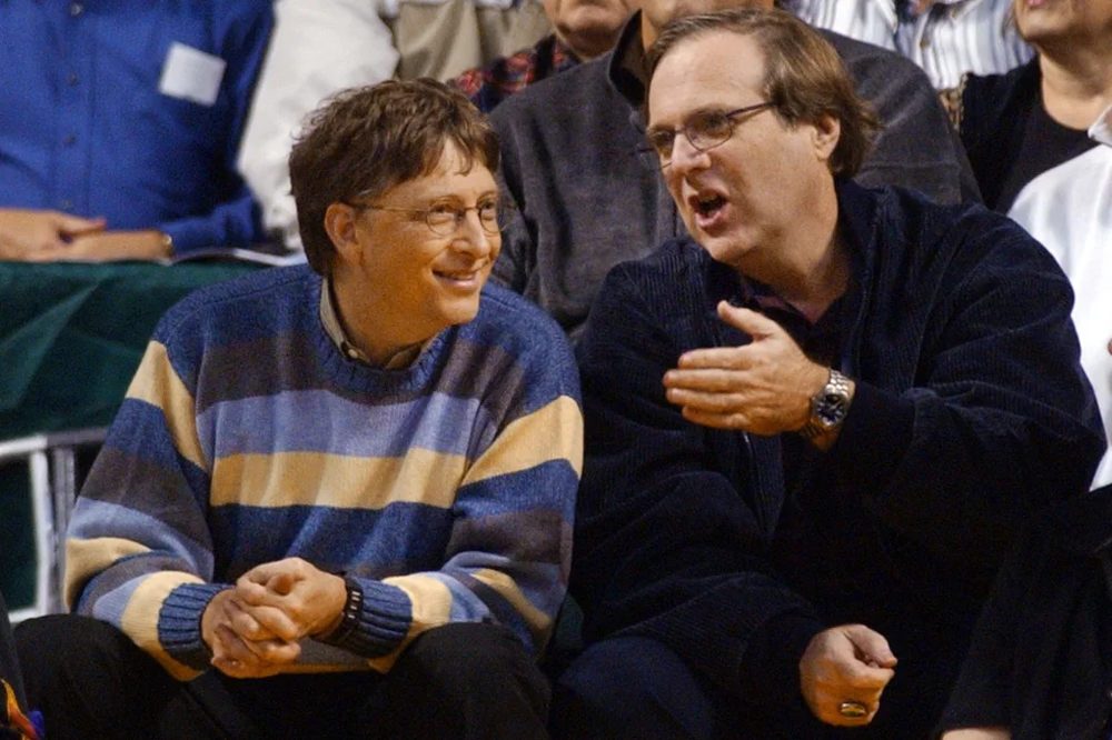 Paul Allen junto a Bill Gates.