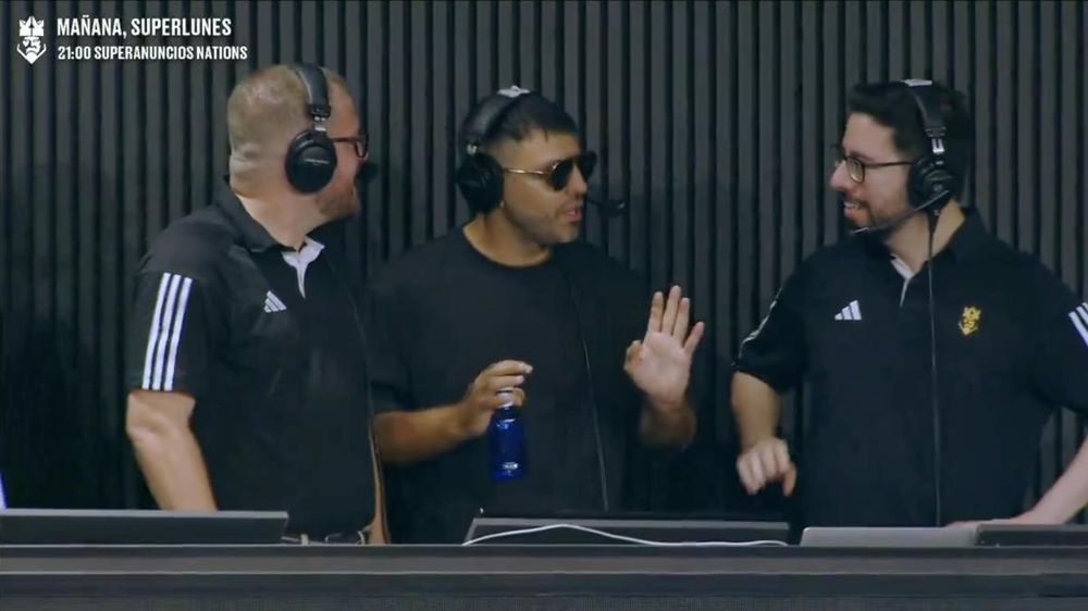 El exfutbolista Kun Agüero en un partido de la Kings League