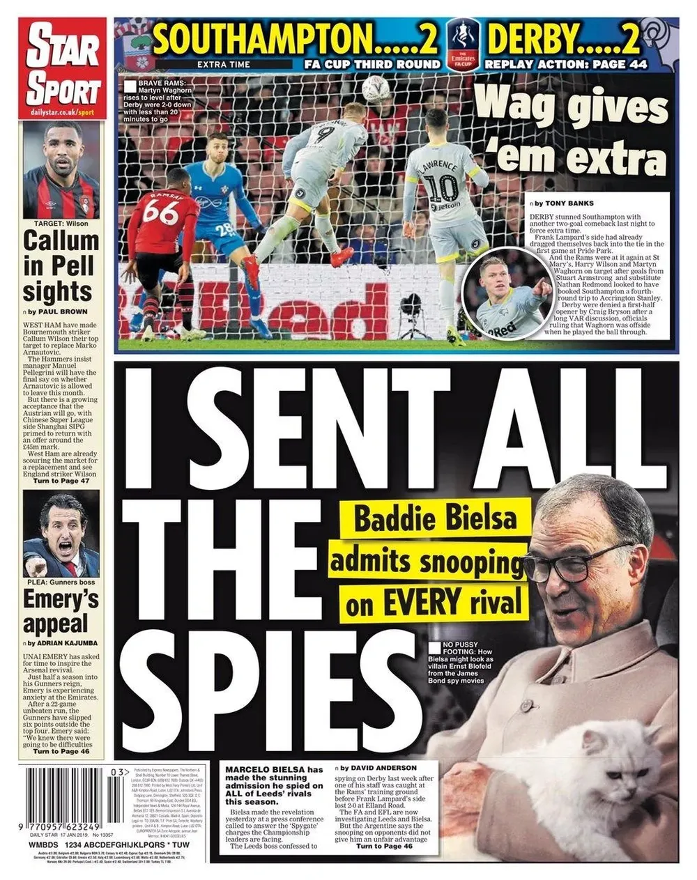 El espionaje de Marcelo Bielsa fue motivo de bromas en la prensa británica