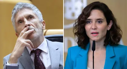 El ministro de Interior, Fernando Grande-Marlaska y la presidenta de la Comunidad de Madrid, Isabel Díaz Ayuso.