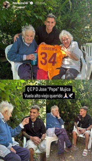 El posteo de Lucas Torreira tras la muerte de José Mujica El posteo de Lucas Torreira tras la muerte de José Mujica