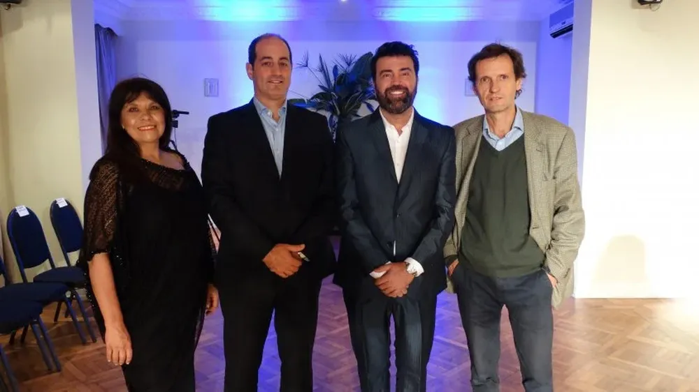 Maria Inés Rodriguez, Gilberto Echeverry, Javier Saiach y Sergio Goloubintseff