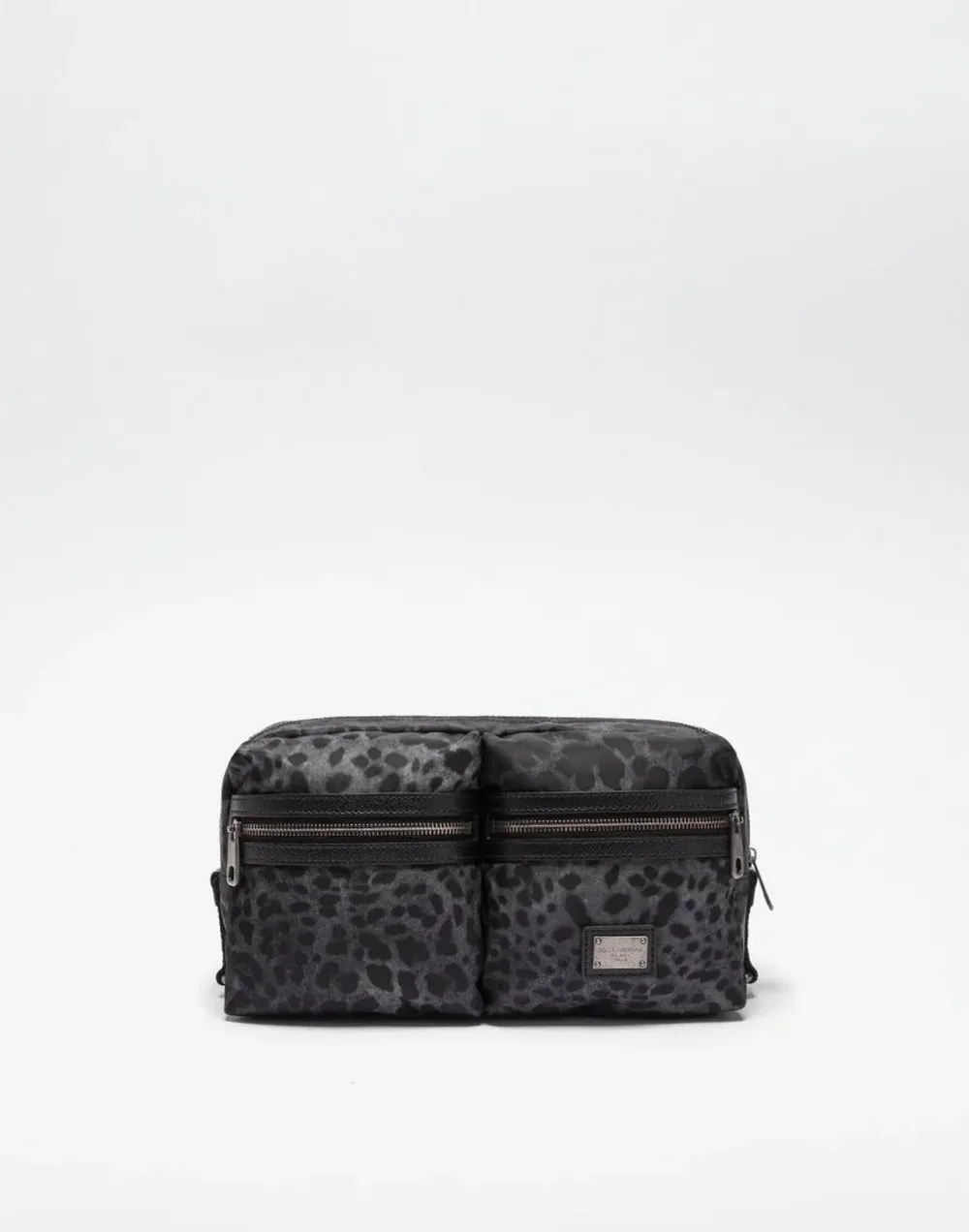 Dolce and Gabbana - Riñonera Vulcano de nylon con parche de diseñadores