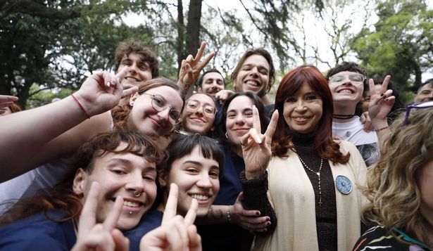 CFK incluyó un tono esperanzador en su mensaje.