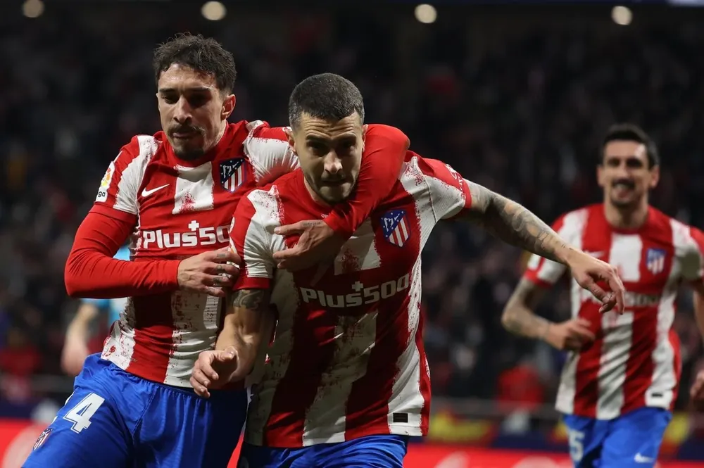 El festejo de gol de Mario Hermoso