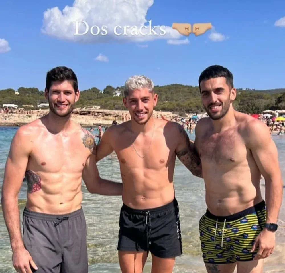 Patricio Garino, Federico Valverde y Facundo Campazzo
