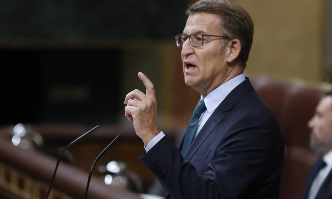 El líder del PP, Alberto Núñez Feijóo.