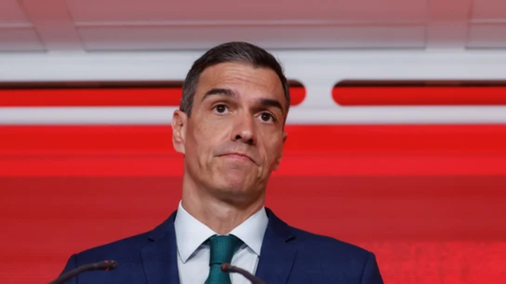 Pedro Sánchez en su comparecencia ante los medios para dar explicaciones sobre casos de corrupción