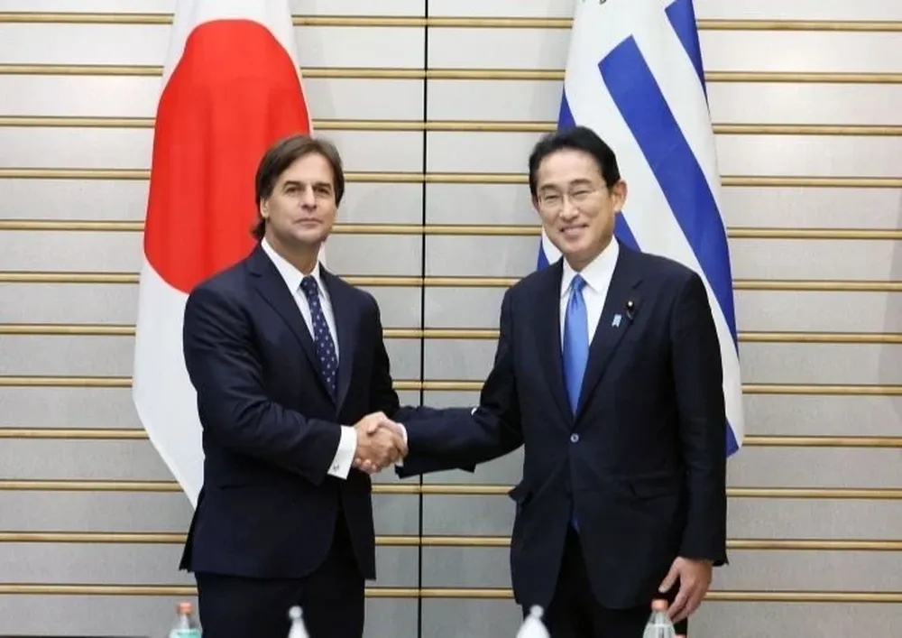 Lacalle durante su gira por Japón