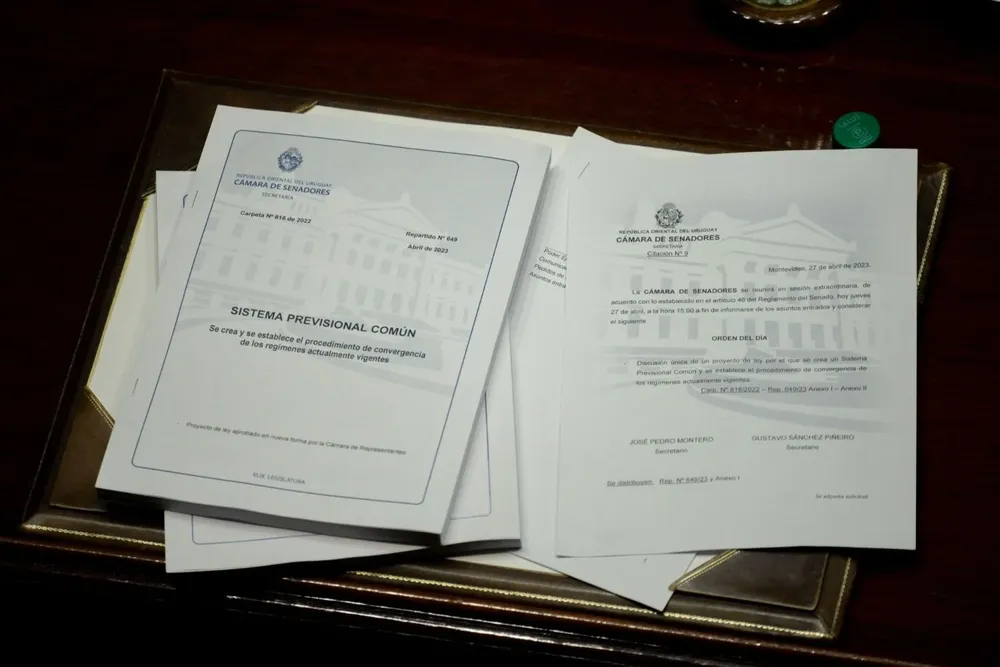 El texto del nuevo sistema previsional que se aprobó en la Cámara de Senadores.